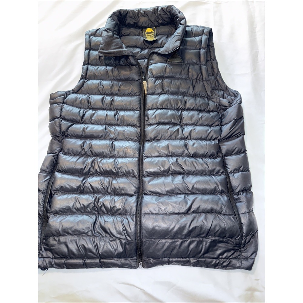 Burton Durable Goods Down Vest Black Woman's Size Medium